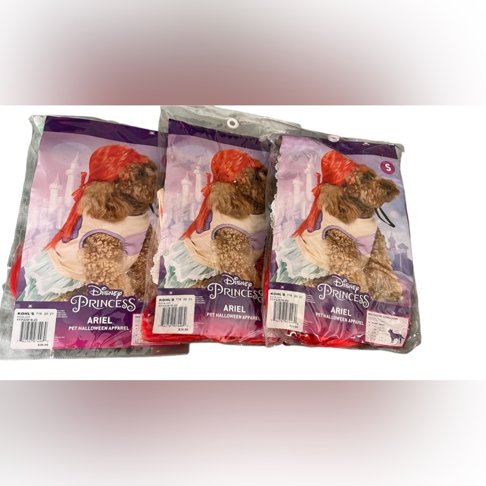 Disney Princess Arial Dog costume-Small - Picture 1 of 9